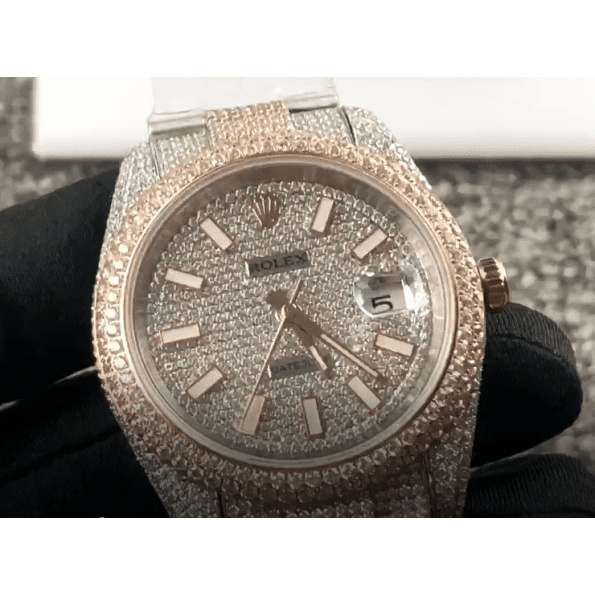 Replica Fully Iced Out Rolex 6