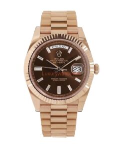 Replica Rolex Day-Date 40 228235 KW Chocolate Dial
