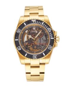 Replica Rolex Oyster Skeleton Gold 114200