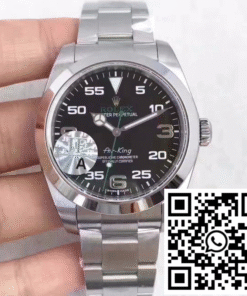 Replica Rolex Air-King 116900 Jf Factory Black Dial Replica Rolex Air-King 116900 Jf Factory Black Dial