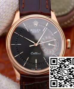 Replica Rolex Celini Date 50515 Mks Factory 18K Rose Gold Case