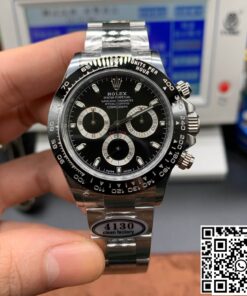 Replica Rolex Cosmograph Daytona M116500Ln-0002 Clean Factory V3 Black Dial 2
