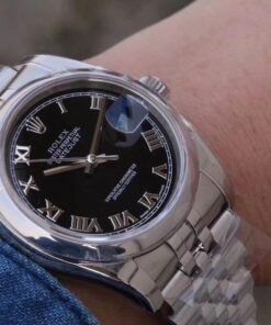Replica Rolex Datejust 116234 36Mm Ar Factory Black Dial Rome Time Scale 2