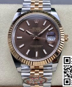 Replica Rolex Datejust 41Mm M126331-0002 Clean Factory Rose Gold