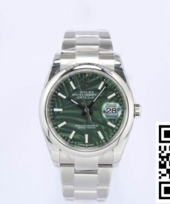 Replica Rolex Datejust M126200-0020 Ew Factory Olive Green Palm Leaf Pattern Dial Replica Rolex Datejust M126200-0020 Ew Factory Olive Green Palm Leaf Pattern Dial