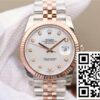 Replica Rolex Datejust M126331-0008 Ew Factory Rose Gold Sundust Dial 13