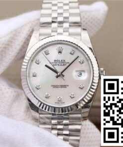 Replica Rolex Datejust M126334-0020 Ew Factory White Mother-Of-Pearl Dial - AAA Grade