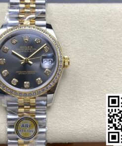 Replica Rolex Datejust M278383Rbr-0022 Ar Factory Diamond Hour Markers