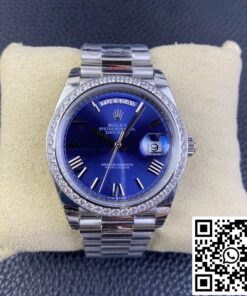 Replica Rolex Day Date 228349Rbr-0005 Ew Factory Diamond Bezel