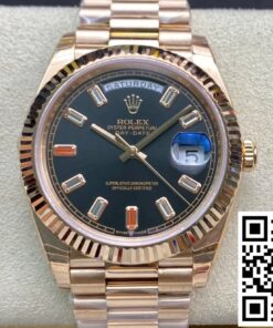 Replica Rolex Day Date 40Mm Ew Factory Black Dial Replica Rolex Day Date 40Mm Ew Factory Black Dial