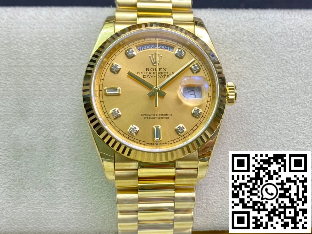 Replica Rolex Day-Date M128238-0008 Yellow Gold Ew Factory Champagne Dial Replica Rolex Day-Date M128238-0008 Yellow Gold Ew Factory Champagne Dial