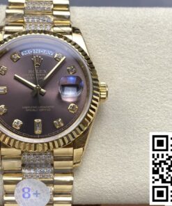 Replica Rolex Day-Date M128238-0024 8+ Factory Gold Color Strap