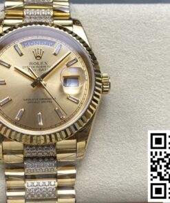 Replica Rolex Day-Date M128238-0133 8+ Factory Diamond Hour Markers Replica Rolex Day-Date M128238-0133 8+ Factory Diamond Hour Markers