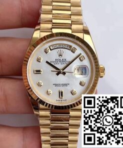 Replica Rolex Day-Date M128238 Ew Factory White Dial Diamond Time Scale Replica Rolex Day-Date M128238 Ew Factory White Dial Diamond Time Scale