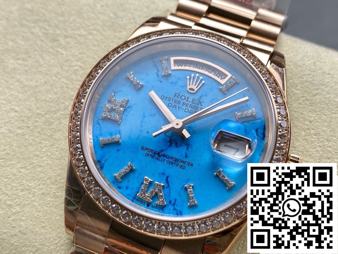 Replica Rolex Day-Date M128345Rbr-0064 8+ Factory Solid Bottom Case Back 5 Replica Rolex Day-Date M128345Rbr-0064 8+ Factory Solid Bottom Case Back 5