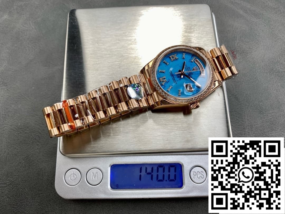 Replica Rolex Day-Date M128345Rbr-0064 8+ Factory Solid Bottom Case Back 2 Replica Rolex Day-Date M128345Rbr-0064 8+ Factory Solid Bottom Case Back 2