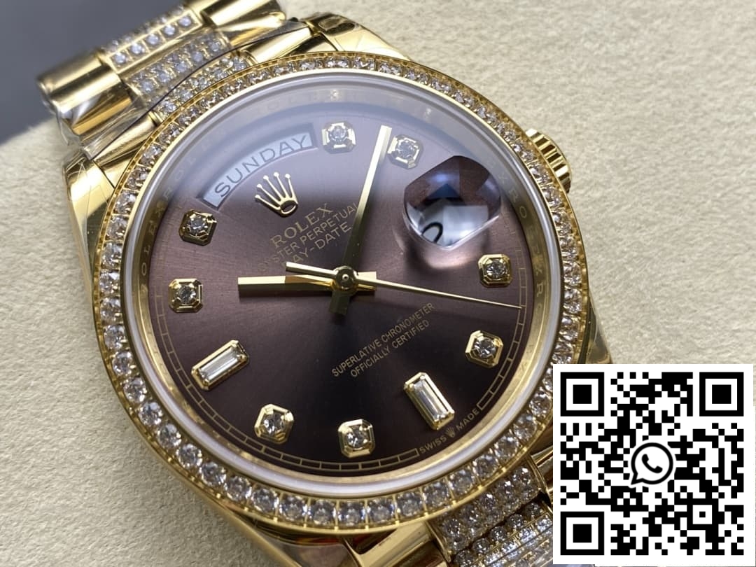 Replica Rolex Day-Date M128348Rbr-0007 8+ Factory Dark Grey Dial 2 Replica Rolex Day-Date M128348Rbr-0007 8+ Factory Dark Grey Dial 2