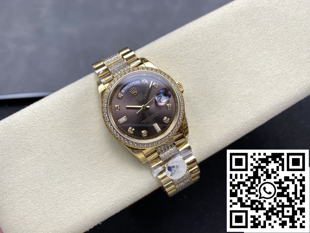 Replica Rolex Day-Date M128348Rbr-0007 8+ Factory Dark Grey Dial 7 Replica Rolex Day-Date M128348Rbr-0007 8+ Factory Dark Grey Dial 7