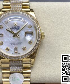 Replica Rolex Day-Date M128348Rbr-0019 8+ Factory Gold Color Case