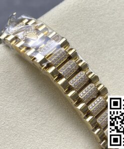 Replica Rolex Day-Date M128348Rbr-0065 8+ Factory White Dial 2