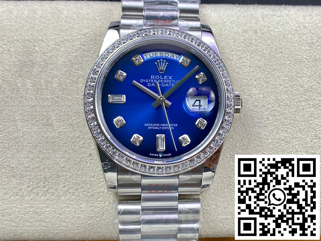 Replica Rolex Day Date M128396Tbr-0008 36Mm Gm Factory Diamond Blue Dial 3 Replica Rolex Day Date M128396Tbr-0008 36Mm Gm Factory Diamond Blue Dial 3