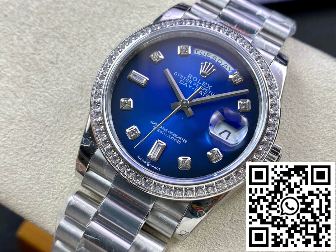 Replica Rolex Day Date M128396Tbr-0008 36Mm Gm Factory Diamond Blue Dial 5 Replica Rolex Day Date M128396Tbr-0008 36Mm Gm Factory Diamond Blue Dial 5