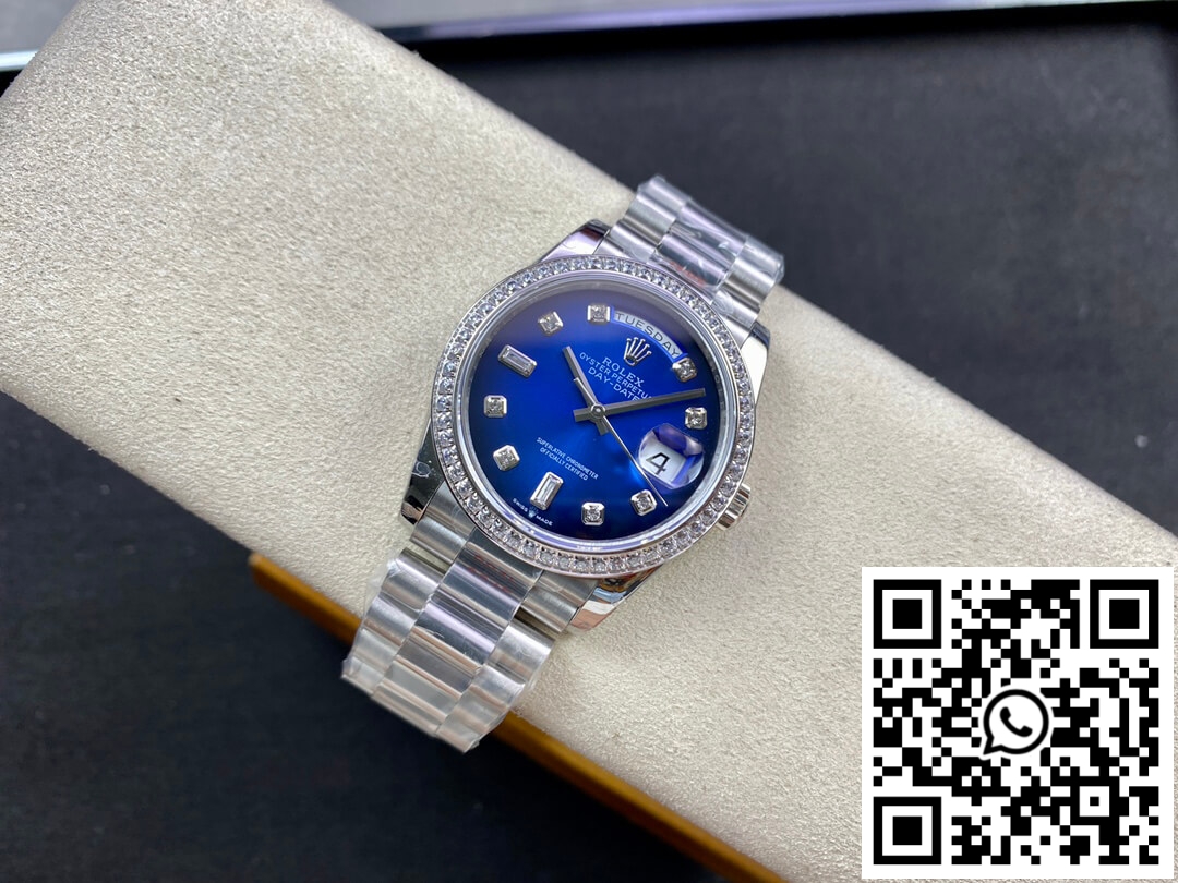 Replica Rolex Day Date M128396Tbr-0008 36Mm Gm Factory Diamond Blue Dial 6 Replica Rolex Day Date M128396Tbr-0008 36Mm Gm Factory Diamond Blue Dial 6