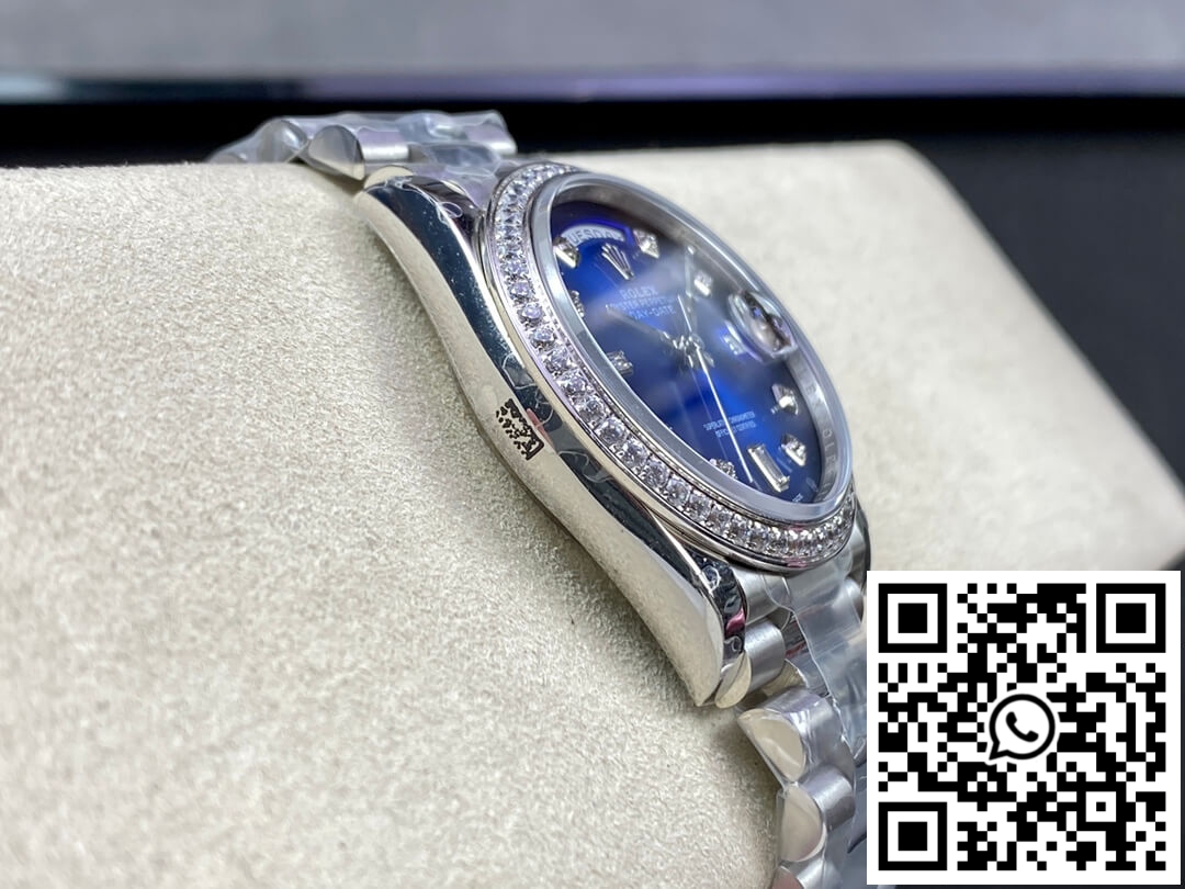 Replica Rolex Day Date M128396Tbr-0008 36Mm Gm Factory Diamond Blue Dial 8 Replica Rolex Day Date M128396Tbr-0008 36Mm Gm Factory Diamond Blue Dial 8