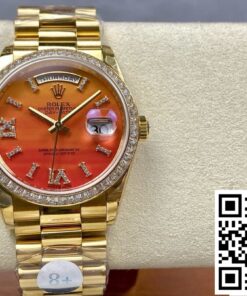 Replica Rolex Day-Date M128398Tbr-0018 8+ Factory Gold Case Replica Rolex Day-Date M128398Tbr-0018 8+ Factory Gold Case