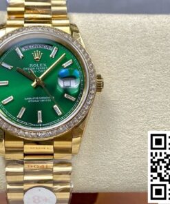Replica Rolex Day-Date M128398Tbr-0035 8+ Factory Transparent Green Dial Replica Rolex Day-Date M128398Tbr-0035 8+ Factory Transparent Green Dial