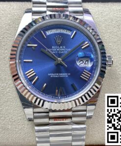 Replica Rolex Day Date M228236-0007 Ew Factory Blue Dial