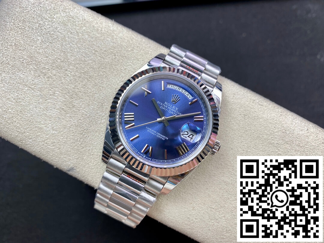 Replica Rolex Day Date M228236-0007 Ew Factory Blue Dial 8 Replica Rolex Day Date M228236-0007 Ew Factory Blue Dial 8