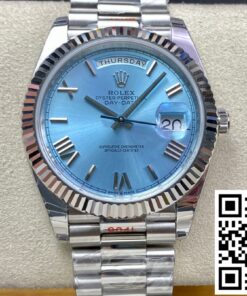 Replica Rolex Day Date M228236-0012 Ew Factory Blue Dial