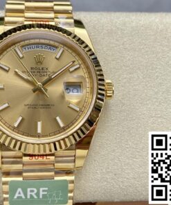 Replica Rolex Day Date M228238-0005 Ar Factory Champagne Dial