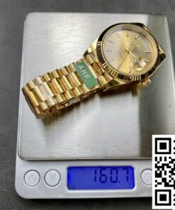 Replica Rolex Day Date M228238-0005 Ar Factory Champagne Dial 2