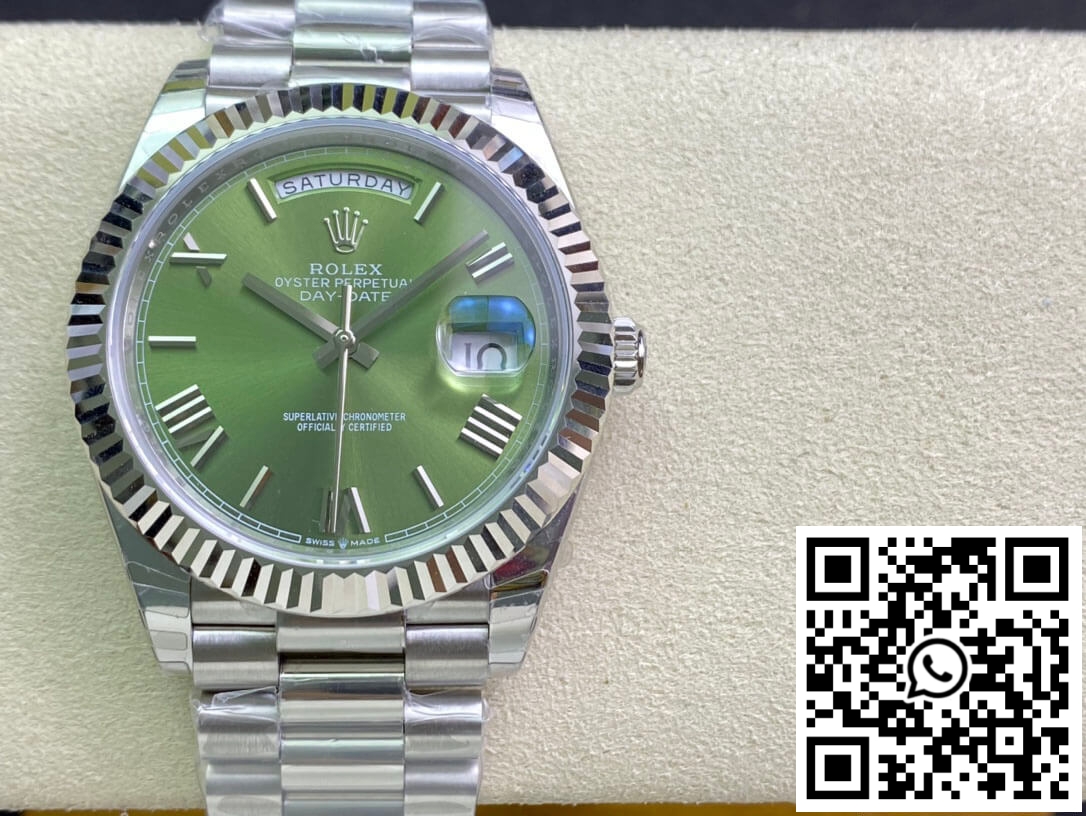 Replica Rolex Day Date M228239-0033 Ew Factory Olive Green Dial 3 Replica Rolex Day Date M228239-0033 Ew Factory Olive Green Dial 3