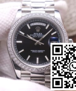 Replica Rolex Day-Date M228349Rbr-0002 Ew Factory Black Dial Replica Rolex Day-Date M228349Rbr-0002 Ew Factory Black Dial