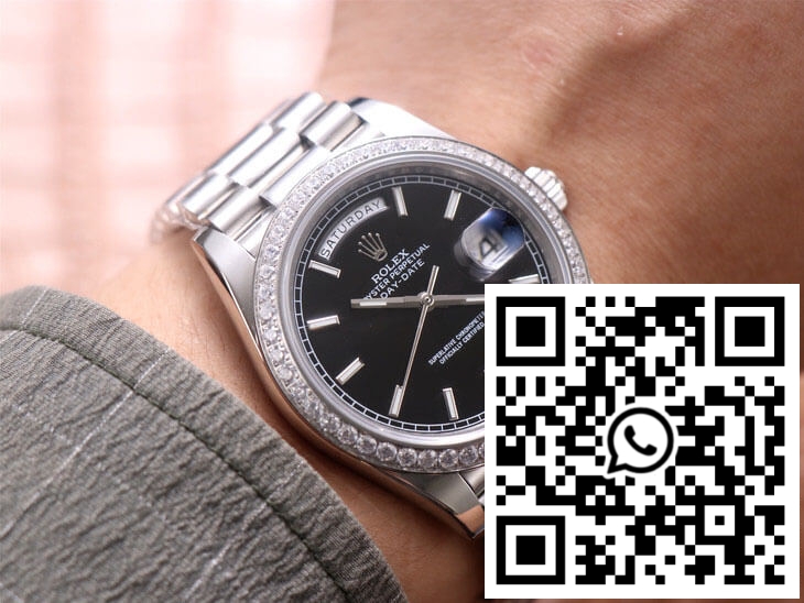 Replica Rolex Day-Date M228349Rbr-0002 Ew Factory Black Dial 5 Replica Rolex Day-Date M228349Rbr-0002 Ew Factory Black Dial 5