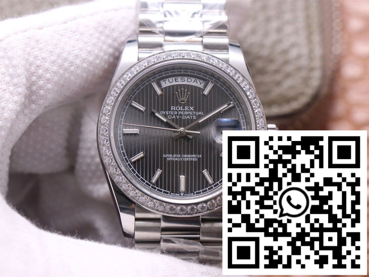 Replica Rolex Day-Date M228349Rbr-0008 Ew Factory White Gold Grey Dial Replica Rolex Day-Date M228349Rbr-0008 Ew Factory White Gold Grey Dial