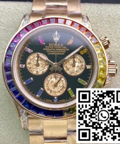 Replica Rolex Daytona 116595 Rbow Tw Factory Rose Gold
