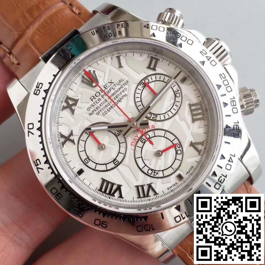 Replica Rolex Daytona Cosmograph 116520 Jh Factory White Dial 6 Replica Rolex Daytona Cosmograph 116520 Jh Factory White Dial 6