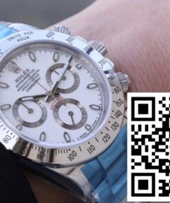 Replica Rolex Daytona Cosmograph 116520 Noob Factory White Dial 2
