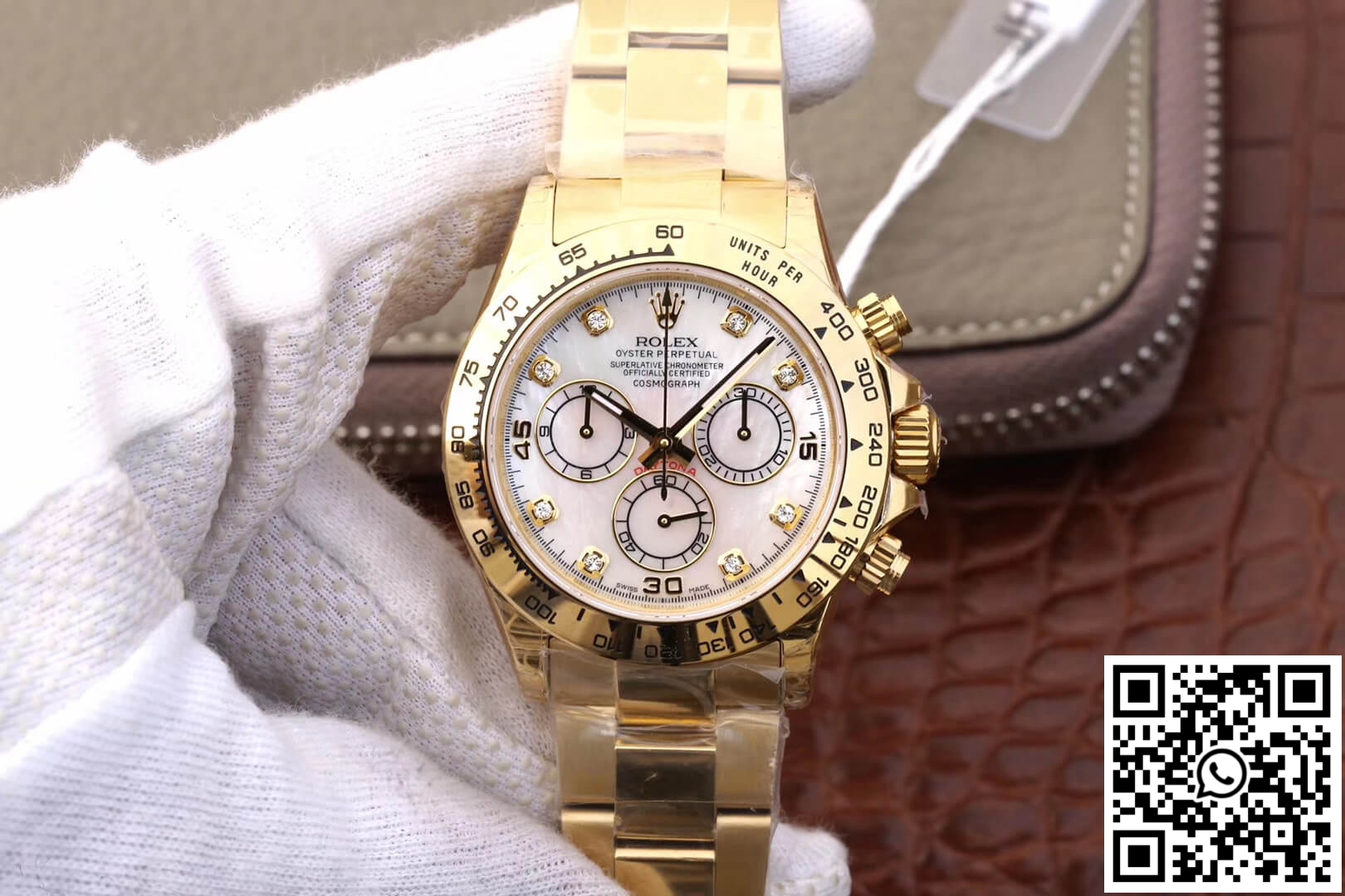 Replica Rolex Daytona Cosmograph 116528-78598 Jh Factory Yellow Gold Diamonds Dial Replica Rolex Daytona Cosmograph 116528-78598 Jh Factory Yellow Gold Diamonds Dial