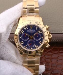 Replica Rolex Daytona Cosmograph 116528 Jh Factory Full Gold Blue Dial Replica Rolex Daytona Cosmograph 116528 Jh Factory Full Gold Blue Dial