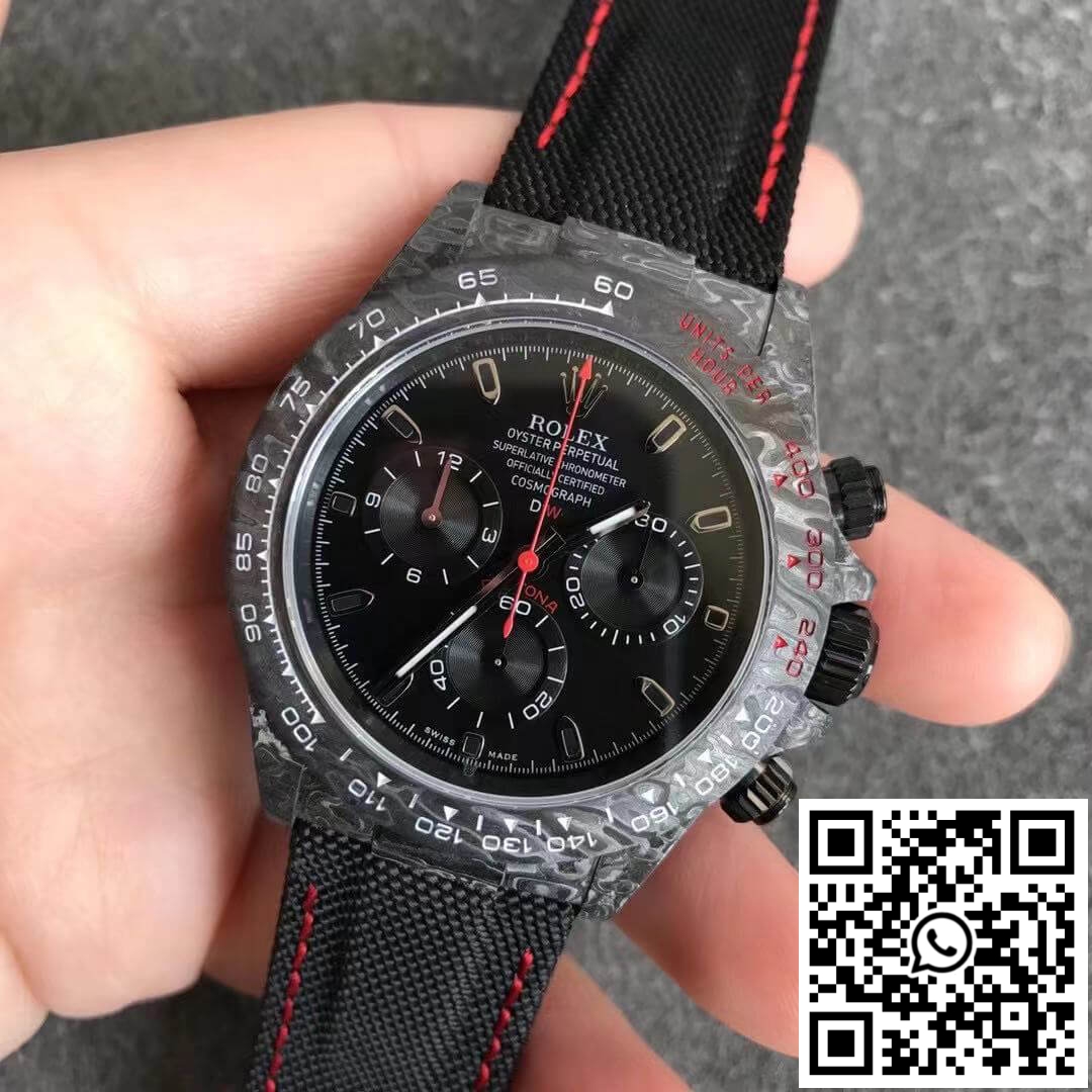 Replica Rolex Daytona Cosmograph Carbon Fiber Diw Customized Version Noob Factory Black Dial 4 Replica Rolex Daytona Cosmograph Carbon Fiber Diw Customized Version Noob Factory Black Dial 4