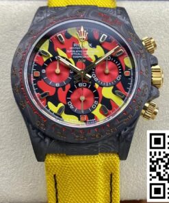Replica Rolex Daytona Cosmograph Diw Custom Version Noob Factory Yellow Strap