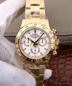 Replica Rolex Daytona Cosmograph M116508-0001 Jh Factory Yellow Gold White Dial Replica Rolex Daytona Cosmograph M116508-0001 Jh Factory Yellow Gold White Dial