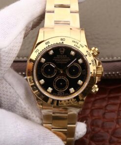 Replica Rolex Daytona Cosmograph M116508-0008 Jh Factory Diamonds Black Dial Replica Rolex Daytona Cosmograph M116508-0008 Jh Factory Diamonds Black Dial
