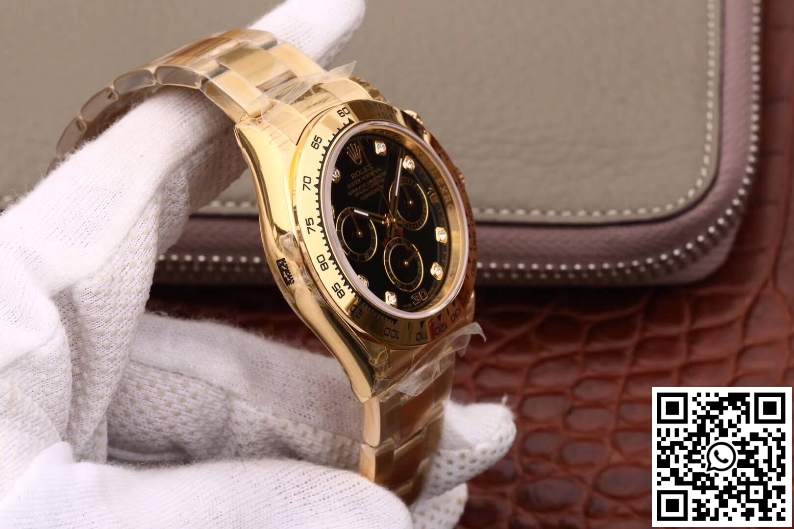 Replica Rolex Daytona Cosmograph M116508-0008 Jh Factory Diamonds Black Dial 7 Replica Rolex Daytona Cosmograph M116508-0008 Jh Factory Diamonds Black Dial 7