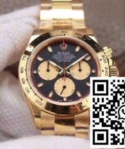Replica Rolex Daytona M116508-0009 Noob Factory Black Dial 4130 Movement Replica Rolex Daytona M116508-0009 Noob Factory Black Dial 4130 Movement